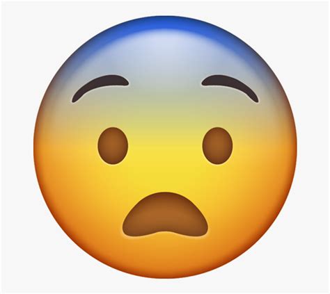 Fearful Emoji Png Emoji Flushed Transparent Png Kindpng