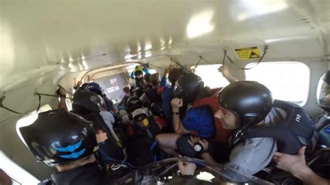 Exclusive Skydiver Video Captures Moments Inside Plane Before It