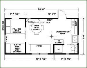 Free tiny house plan from tinyhousedesign.com. Image result for 12 x 24 cabin floor plans | Cabin floor plans, Guest house small, Guest house plans