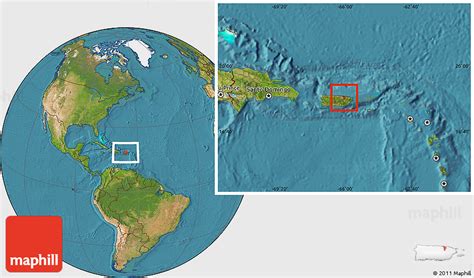 Satellite Location Map Of San Juan