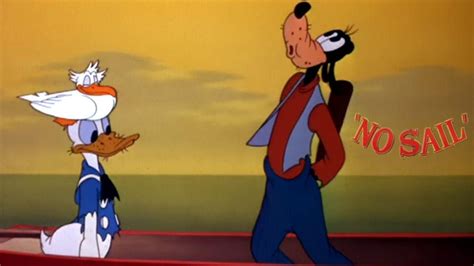 No Sail 1945 Disney Goofy And Donald Duck Cartoon Short Film Youtube