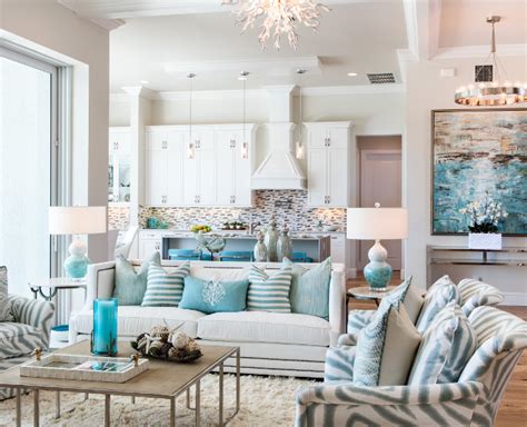 All about flooring in the home, including hardwood, carpeting, tile and more. Florida Beach House with Turquoise Interiors - Home Bunch ...