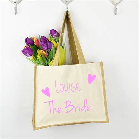 Personalised Bride Wedding Tote Bag By Andrea Fays