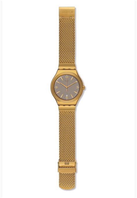 Buy Swatch Gold Swatch Irony Big Classic Steel Strap Watch For Male