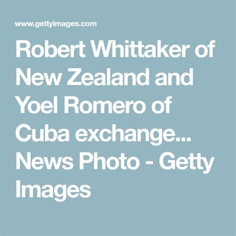 Robert Whittaker Of New Zealand And Yoel Romero Of Cuba Exchange
