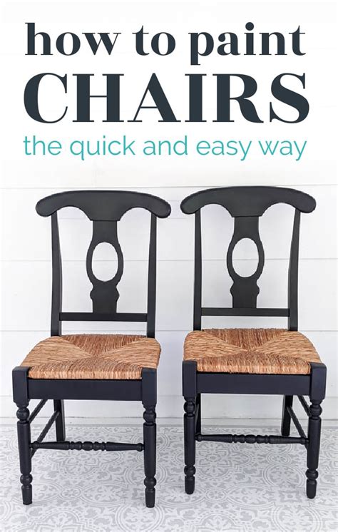 How To Paint Wooden Chairs The Easy Way