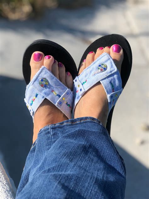 Blue Jean Sandals Sandals Denim Flip Flops Womens Etsy