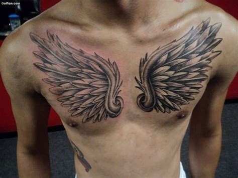 Wings Tattoo On Chest Men Tattoo Design