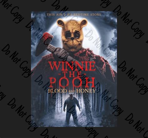 Winnie The Pooh Blood And Honey Poster Art Png Winnie The Etsy