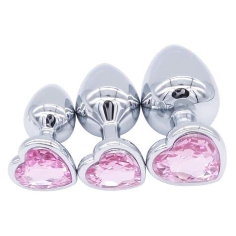 3pcs Stainless Steel Jeweled Anal Butt Plug Orgasm Stimulator S M L 3 Size Set Ebay