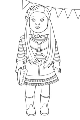 Select the coloring page of your choice, click the image to open, print, and enjoy! American Girl Mckenna Coloring page | Free Printable ...