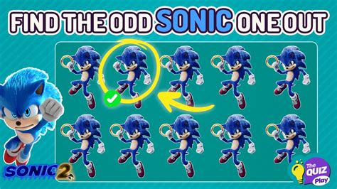 Find The Odd Sonic The Hedgehog One Out The Quiz Play Youtube