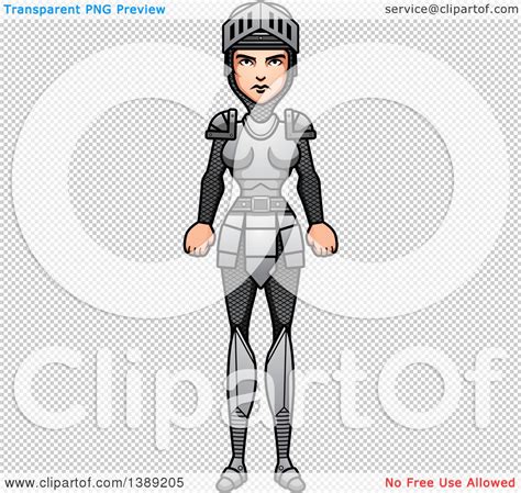 Clipart Of A Female Knight Royalty Free Vector Illustration By Cory