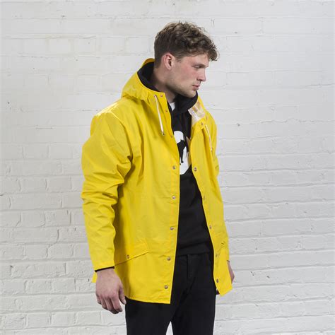 Rains Waterproof Jacket Yellow — Plain Bear