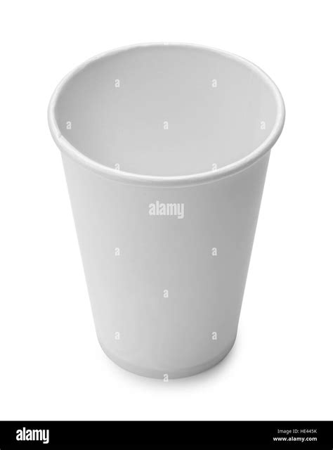 White Paper Cup Isolated On White Background Stock Photo Alamy