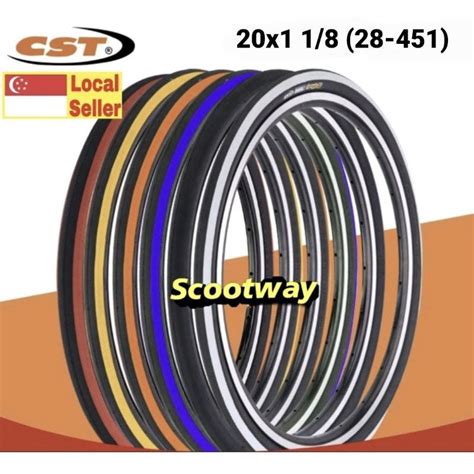 Cst Tires 20″x1 18 C1288 28 451 Bicycle Tire Scootway