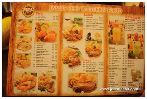 21a ï¼œjalan fettes 11200 penang. James Foo Western Food @ Fettes Park - Menu 1 | feel free ...
