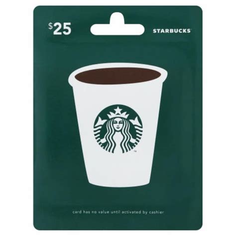 Starbucks corporation is an american multinational chain of coffeehouses and roastery reserves headquartered in seattle, washington. Kroger - Starbucks $25 Gift Card, 1 ct