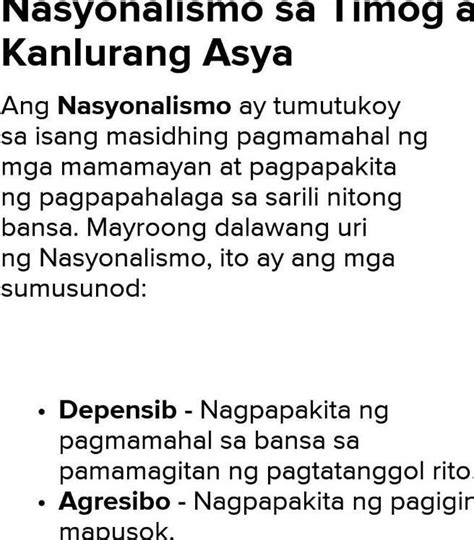 Mga Salik Pangyayari At Kahalagahan Ng Nasyonalismo Pagbuo Ng Mga Bansa