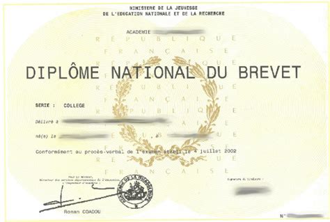 Diplôme National Du Brevet Dnb Traduction Actes