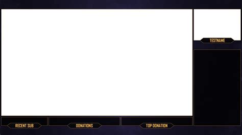 Twitch Stream Overlay Purple Gold Download By Twitchtv Free