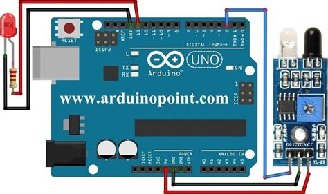 Arduino With Ir Sensor Project With Led Arduino Point