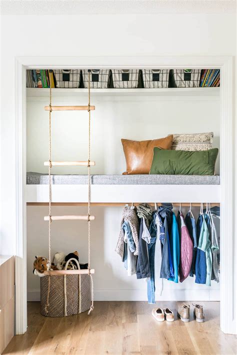 Loft Bed With Closet Underneath Plans Image Of Bathroom And Closet