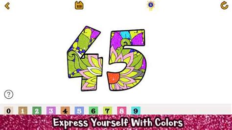 Numbers Glitter Color By Number Adult Coloring Pages Pc Download Free