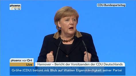 Bundesparteitag Der Cdu Rede Von Angela Merkel Am 4122012 Youtube
