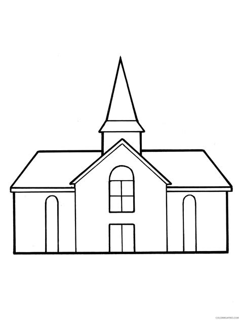 Bonita Iglesia Para Colorear Imprimir E Dibujar Dibujos Colorearcom