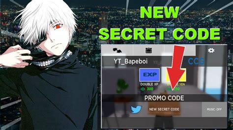 New gui for this game! *New* Secret Code! | Ghouls : Bloody Nights |Roblox Tokyo Ghoul Game - YouTube
