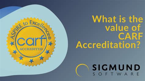 What Is The Value Of Carf Accreditation Sigmund Software