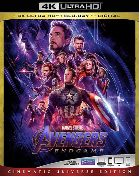 Avengers Endgame 4k Ultra Hd Cover Art And Extra Features Unveiled