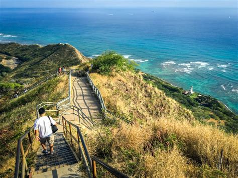 Diamond Head Wanderung Oahu Hawaii Diamond Head Crater Trail Earlor