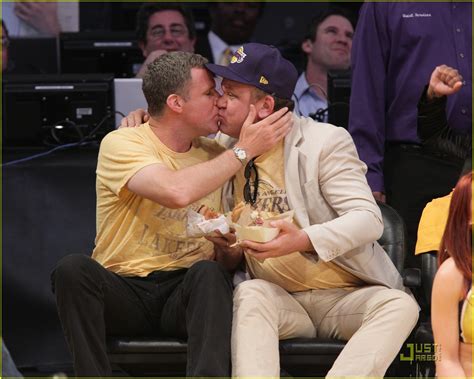 Will Ferrell And John C Reilly Kiss Cam Smooch Photo 2540520 John C
