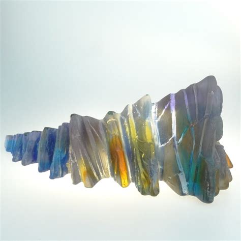 Island Ll Glass Sculpture By Crispian Heath Pyramid Gallery