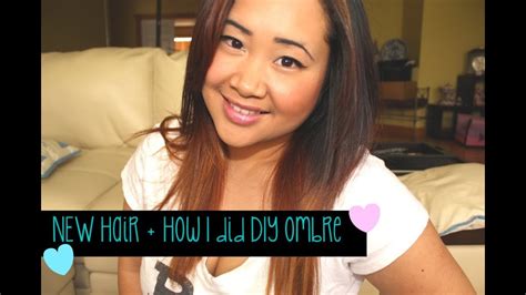 New Hair Update How I Did My Ombre Using Nice And Easy Frost Tip Hair Dye Youtube