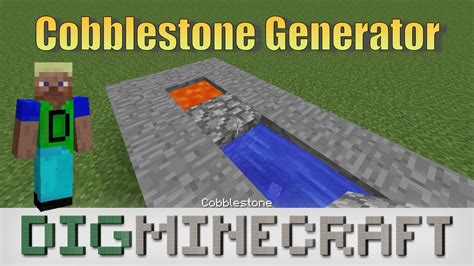 Learn How To Build A Cobblestone Generator In Minecraft With These