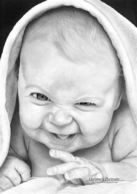 Baby Smiles By Sadness40 In 2020 Cute Baby Drawings Baby Sketch