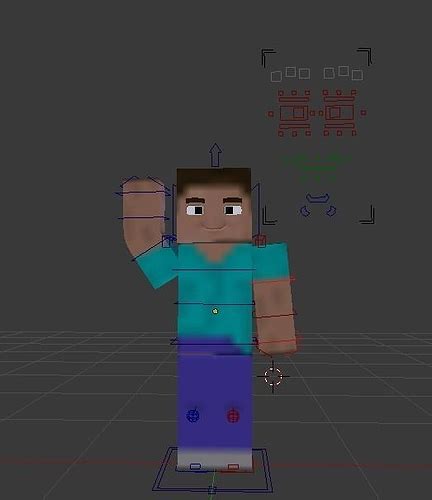 3d Model Minecraft Character Steve Vr Ar Low Poly Rigged Cgtrader