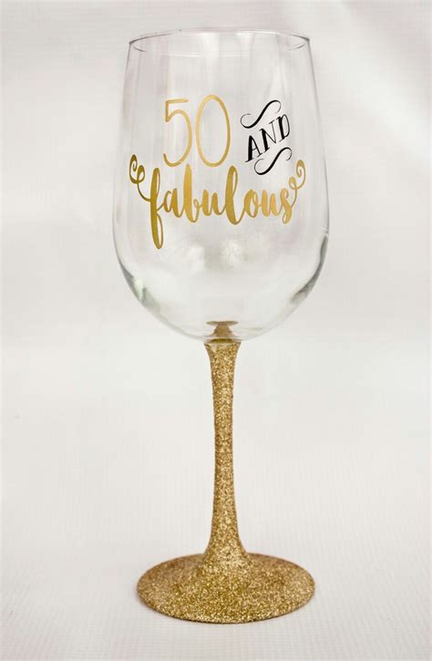 Pin By Sandy Brenneis On Wine Glasses 50th Birthday Wine Moms 50th Birthday Birthday Glass
