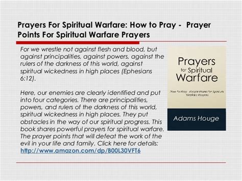 Prayers For Spiritual Warfare How To Pray Prayer Points For Spirit