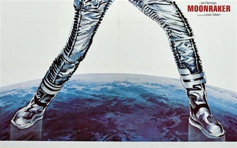Original Vintage James Bond Film Poster Moonraker Roger Moore 007 Movie