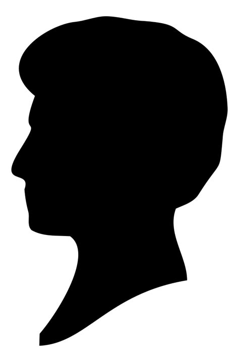 Onlinelabels Clip Art Female Profile Silhouette