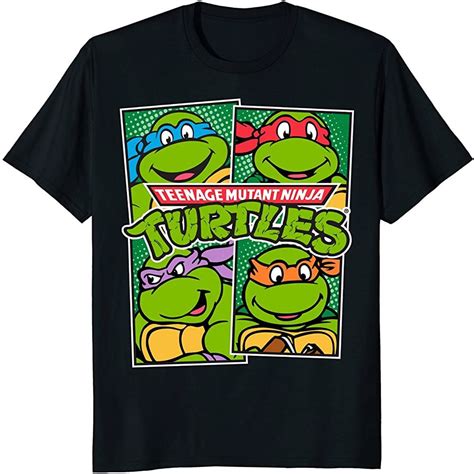 Teenage Mutant Ninja Turtles Paneled Characters T Shirt Plus Size Up To