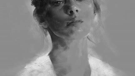 Long Neck Women Open Mouth Thomas BIGNON ArtStation Portrait Digital Art Portrait Display