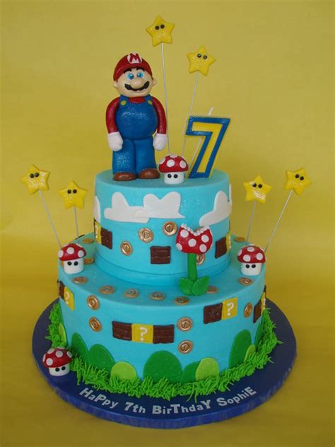 To get the image onto the cake i. Super Mario Birthday Cake | Flickr - Photo Sharing!