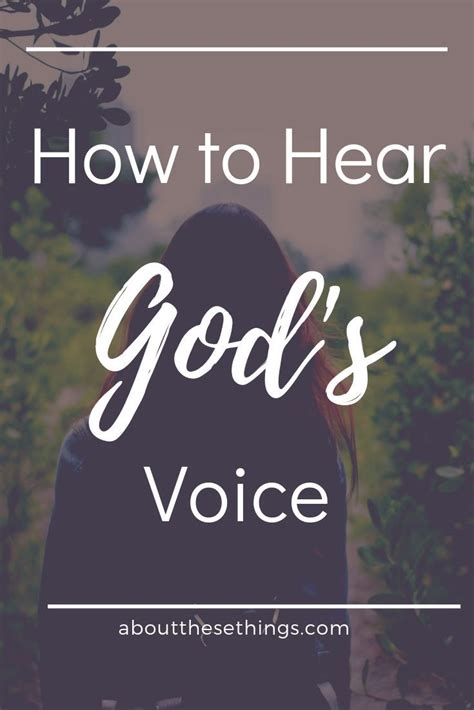 Hearing Gods Voice Hearing Gods Voice Scripture Reading Encouraging