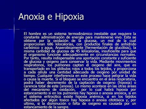 Diferencia Entre Hipoxia Y Anoxia Opinion Duel
