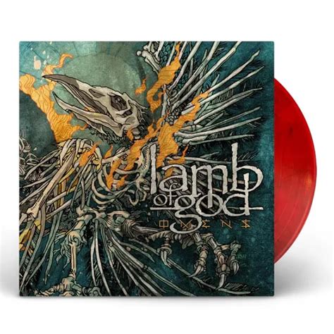 Lamb Of God Omens Exclusive Limited Signed Red Black Marbled Colored Vinyl Lp 12499 Picclick